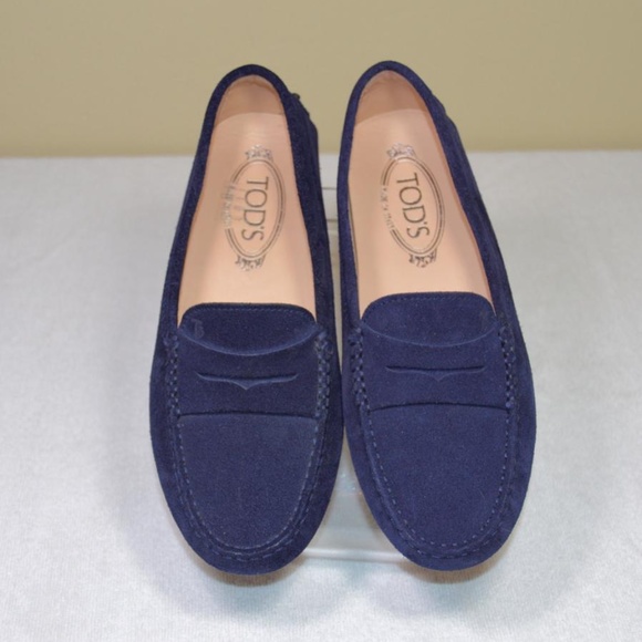 Tod's Shoes - Navy Blue Gommino Driving Flats